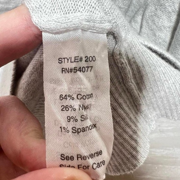 Cabi • Marble Gray Lounge Silk Blend Sweater Style #200 Size Medium - Picture 4 of 5